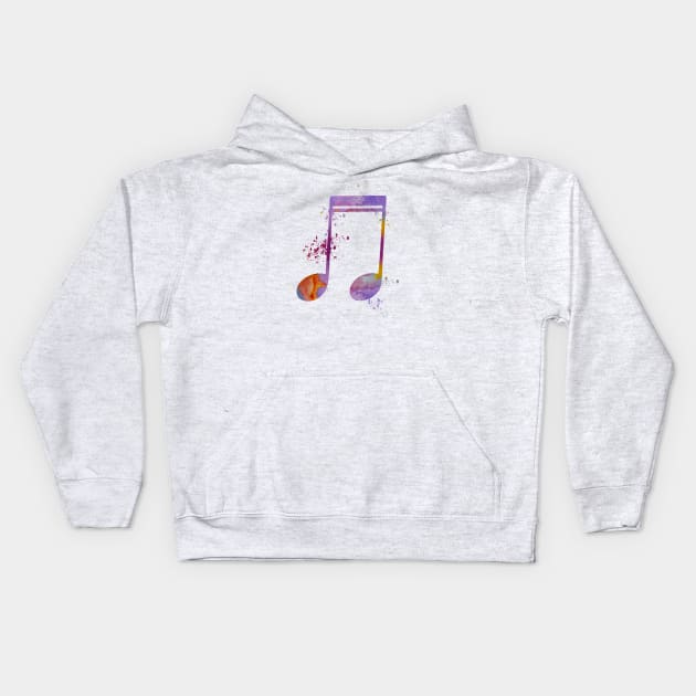 Musical note Kids Hoodie by TheJollyMarten